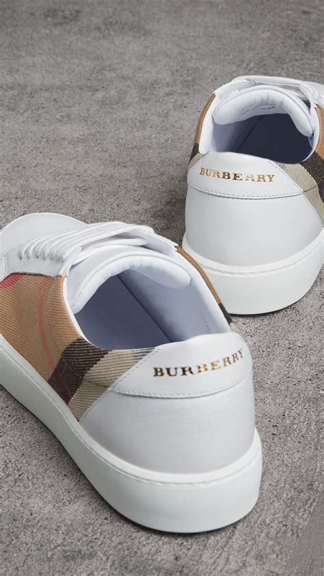 burberry white sneakers womens